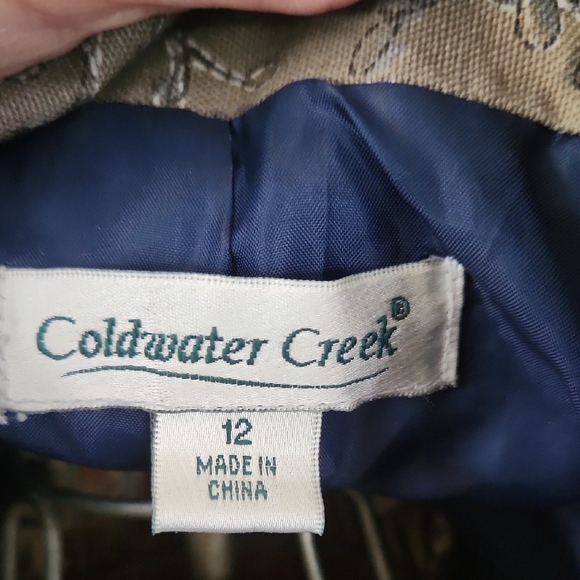 Coldwater Creek Multicolor Patterned Floral Jacket With Embroidery - Picture 3 of 11